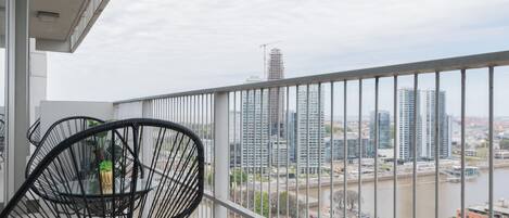 Deluxe Apartment, Balcony, River View | Terrace/patio