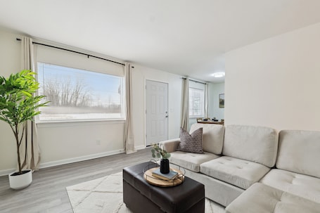 Living area. 5 minutes from DTW!