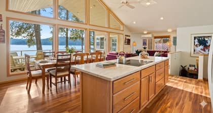 Lakefront Cabin Retreat with Stunning CDA Views