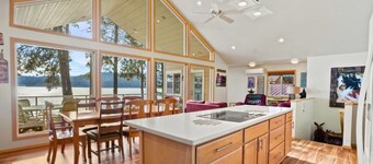 Lakefront Cabin Retreat with Stunning CDA Views