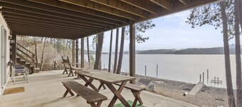 Lakefront Cabin Retreat with Stunning CDA Views