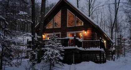 Log cabin, Schuss Mtn, solo stove, fireplace