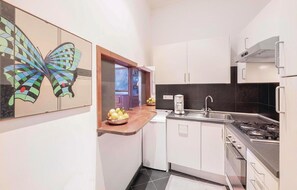 Fridge, oven, stovetop, dishwasher