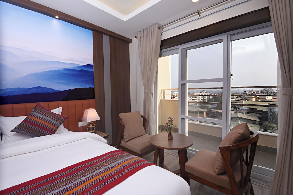 Deluxe driepersoonskamer | Lakens van Egyptisch katoen, luxe beddengoed, pillowtop-bedden