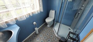 Tente Deluxe, patio, vue montagne | Salle de bain
