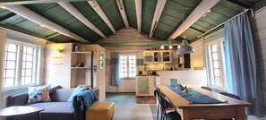 Cabane Tradition, 1 chambre, patio, vue montagne