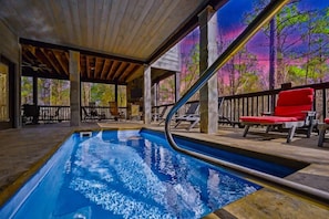Indoor pool - Merlot Mountain • Pool, Hottub, Firepit, Fireplace (Broken Bow)