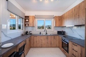 Fridge, oven, stovetop, dishwasher - Villa Pervana- Private pool - Close to the Beach (Armenoi)