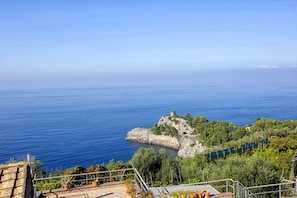 A coastal view with a rocky island and a clear blue sea. - Villa Blue Capri in Massa Lubrense (Massa Lubrense)