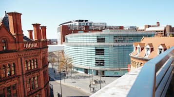 Penthouselejlighed - balkon - byudsigt | Udsigt fra balkon