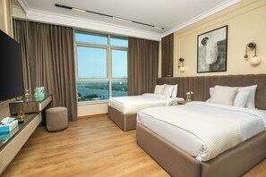 Deluxe Double or Twin Room | Egyptian cotton sheets, premium bedding, individually decorated - Sokon Residence Nile View at Hilton (Cairo)