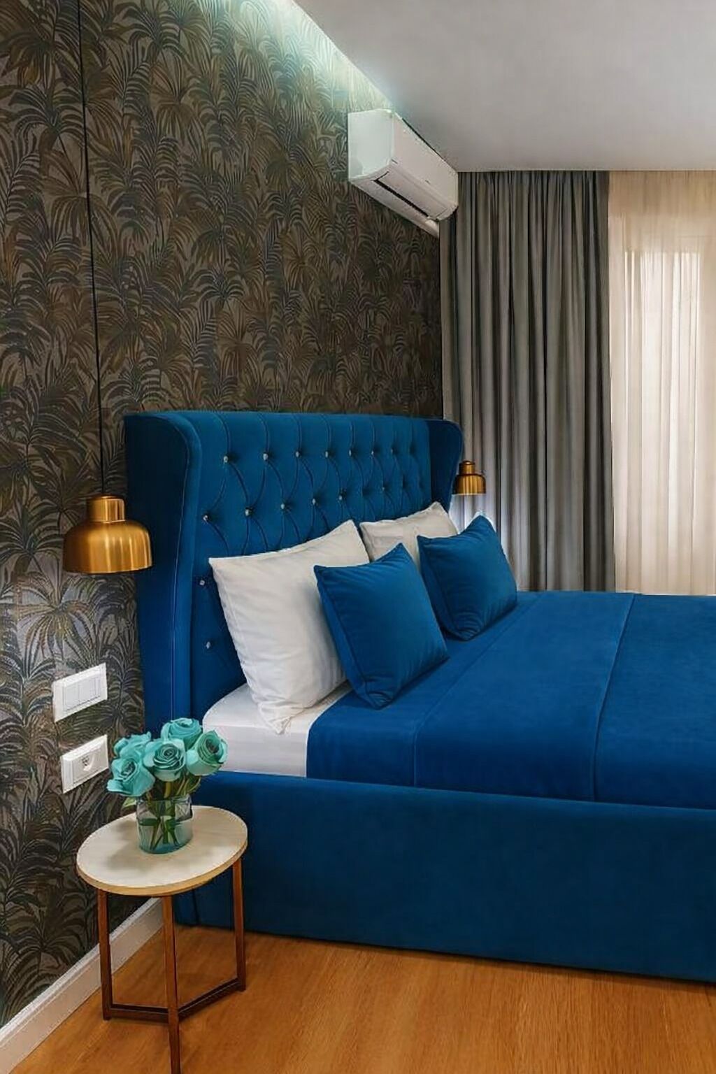 Deluxe Double Room, Balcony, City View | Desk, blackout drapes, soundproofing, iron/ironing board