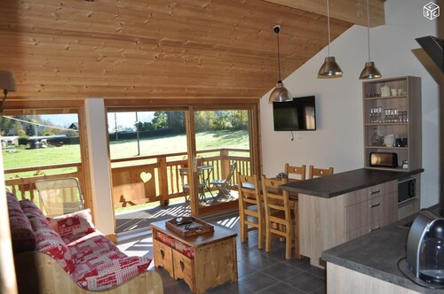 LE CHALET DU PIC :SPA PRIVÉ.Vue montagne et Mt Blanc.Proche des Gets et Samoens.