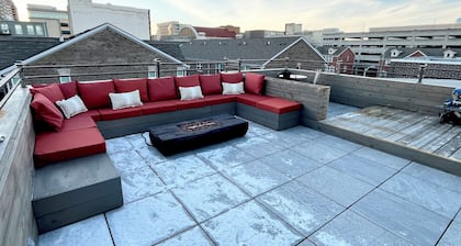 Downtown Dayton townhouse with private garage AND rooftop patio!