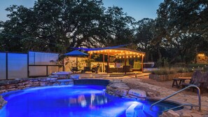 Una piscina riscaldata