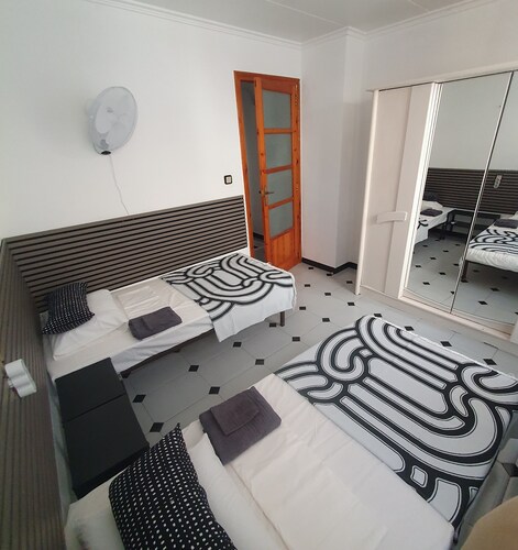 Large bright house in the center for a family or a large group of people