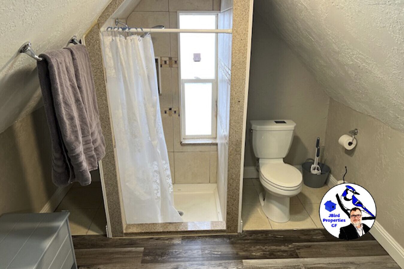 Hair dryer, towels