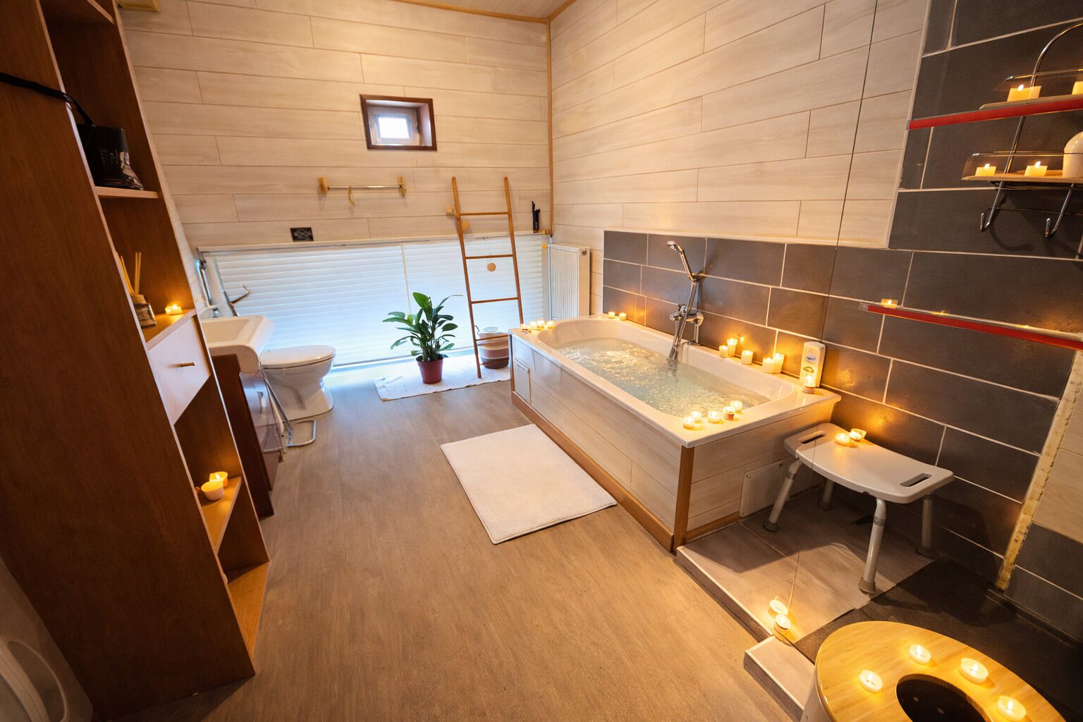 Regadera, secadora de cabello, jabón, papel de baño 