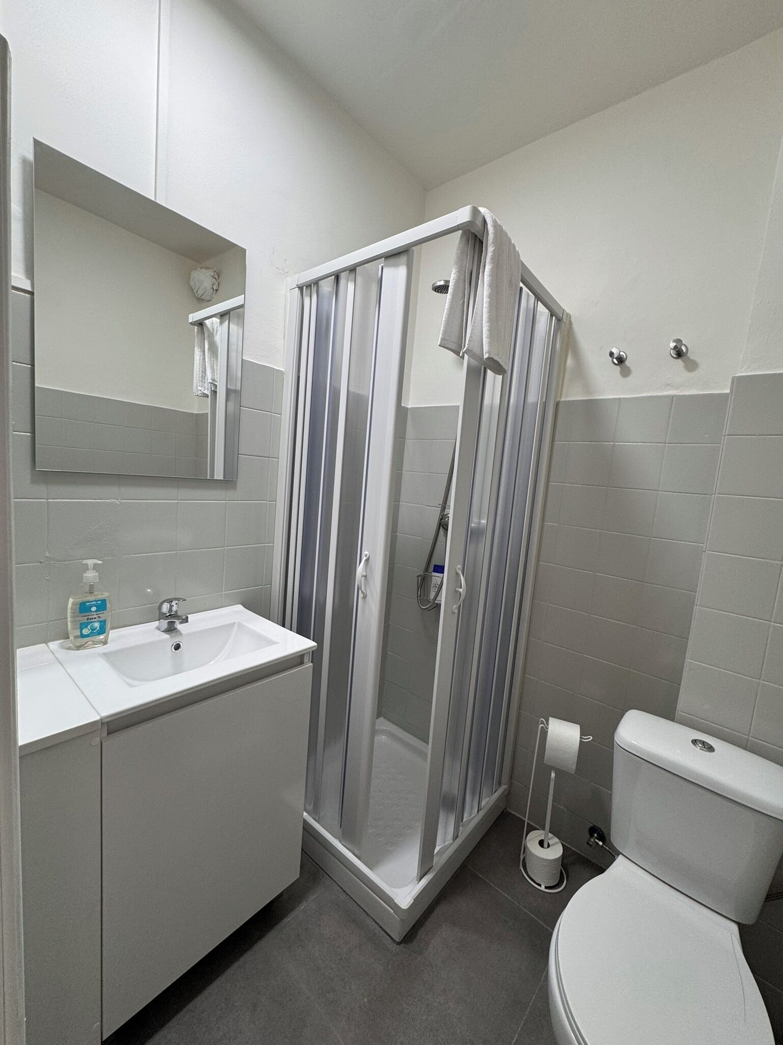 Haartrockner, Handtücher, Toilettenpapier
