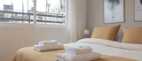 Huoneisto | 1 makuuhuone, pimennysverhot, silitysrauta/-lauta, ilmainen Wi-Fi