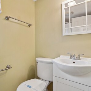 Towels, soap, shampoo