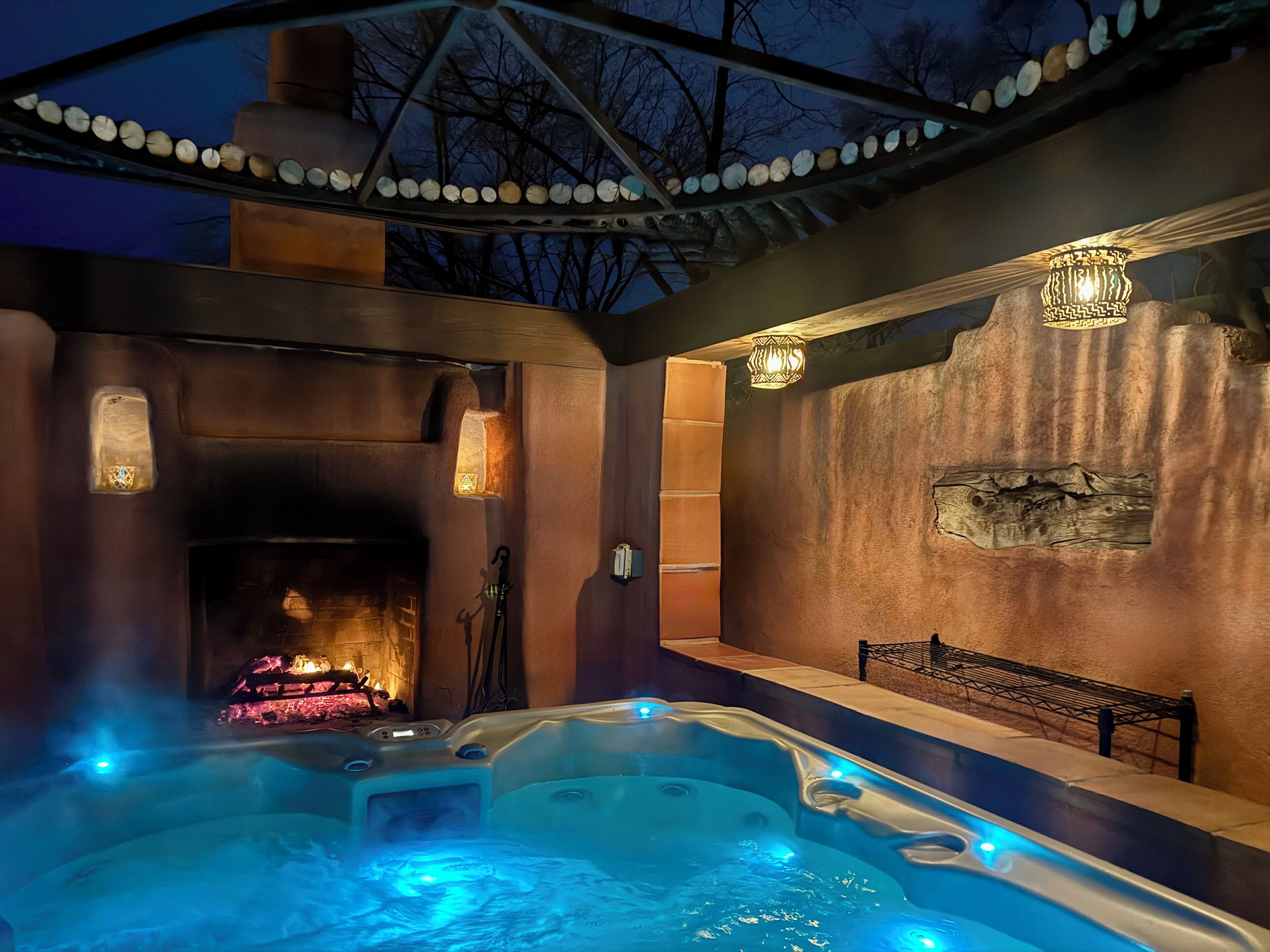 Tina de hidromasaje al aire libre