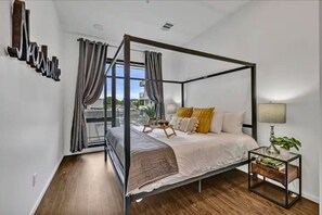 Desk, iron/ironing board, travel crib, free WiFi