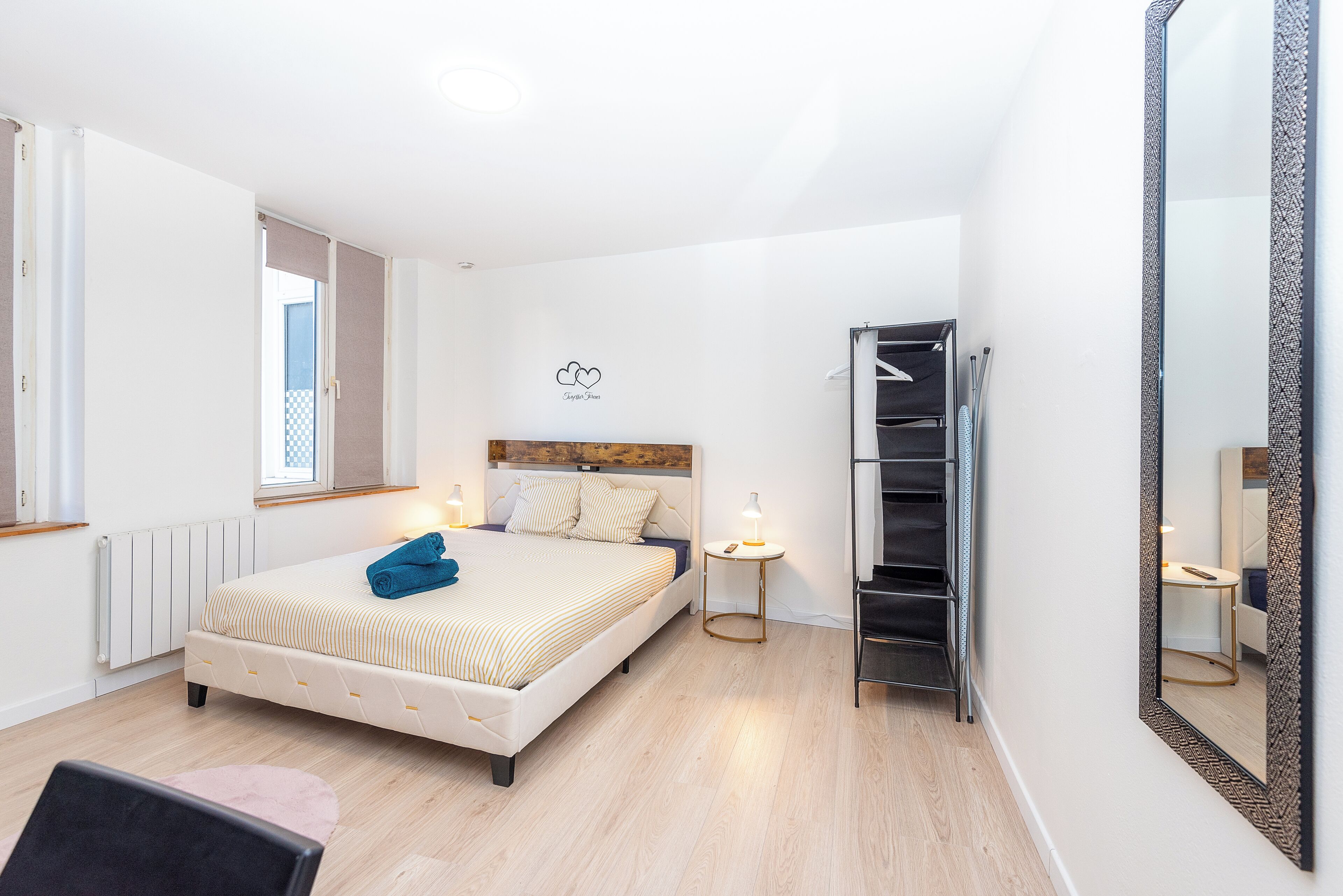 1 slaapkamer, een strijkplank/strijkijzer, reisbedje, wifi