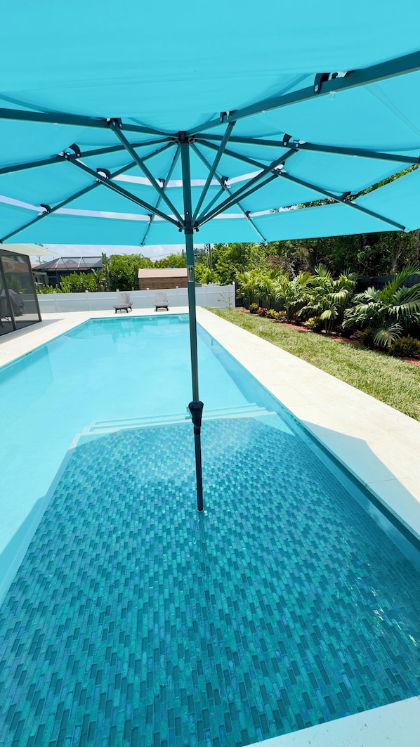 Udendørs pool, opvarmet pool