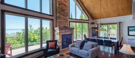 智能電視、壁爐、電子遊戲、DVD 播放機