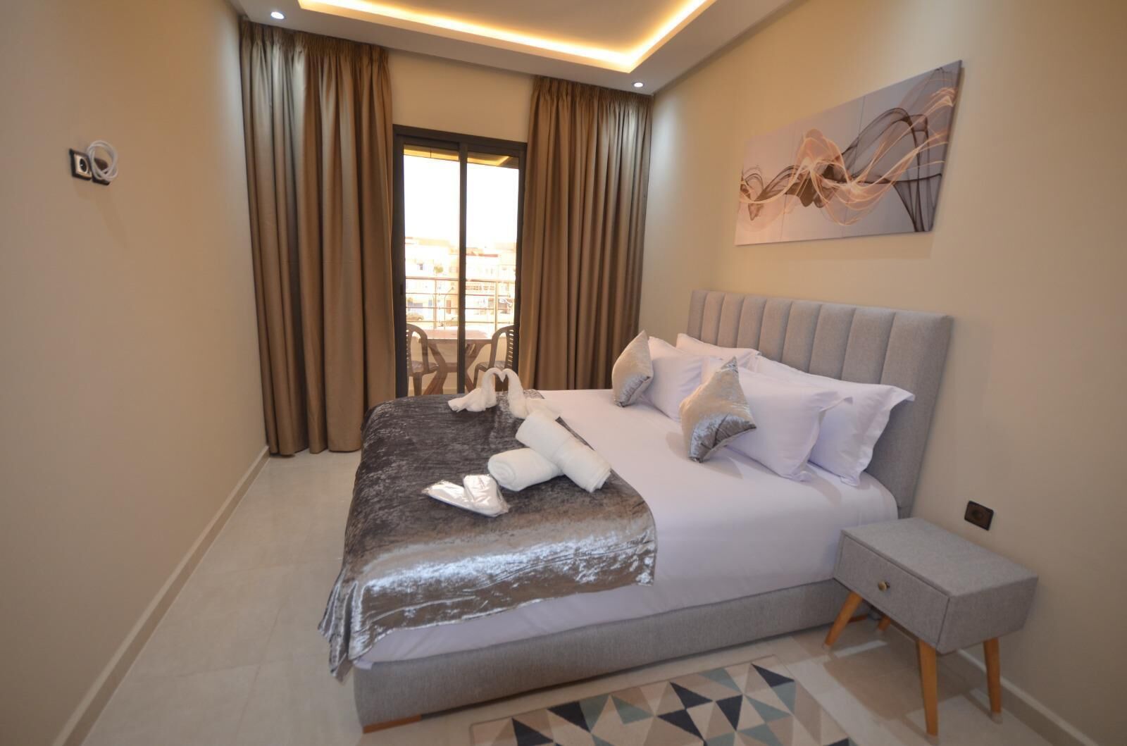 1 makuuhuone, silitysrauta/-lauta, ilmainen Wi-Fi, vuodevaatteet