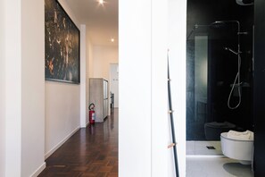 Shower, hair dryer, bidet, towels - [Loft Del Centro Roma 34] Central Apartment - Bari (Bari)