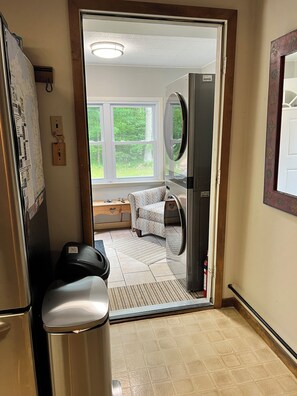 Interior - Camp18, peaceful cabin in the woods, trail access, come ride in Leota. (Harrison)