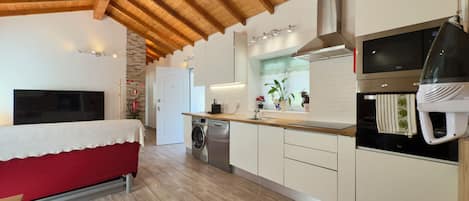 Mikrobølgeovn, ovn, kokeplater og oppvaskmaskin