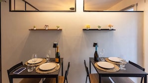 Luxury Apartment, 1 Bedroom, Non Smoking, Courtyard View | Private kitchen | Full-size fridge, microwave, oven, stovetop - Urban Chic Luxury Suite Apartments (Rome)
