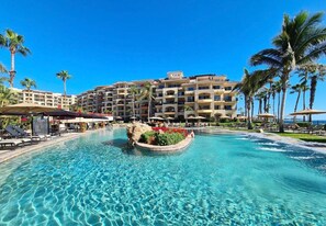 Een verwarmd zwembad