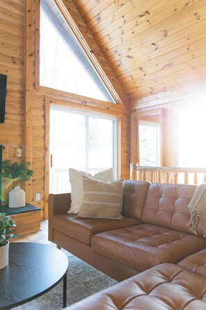 Smart TV, fireplace, video games