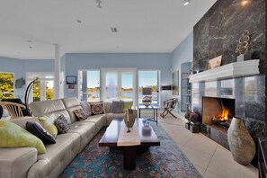 Smart TV, fireplace, printers