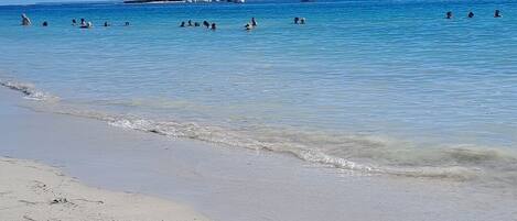 Sun-loungers, beach towels