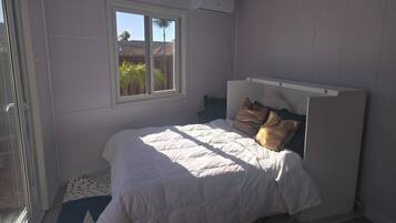 1 bedroom, travel crib, WiFi, bed sheets