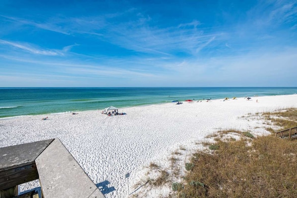 Beach nearby, sun-loungers