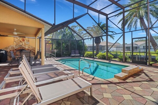 A heated pool