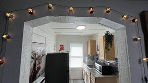 Microondas, placa de cocina