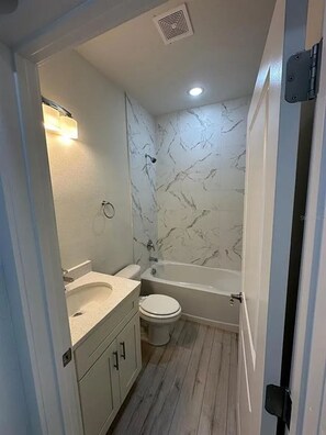 Towels, soap, toilet paper