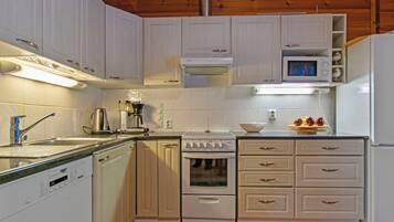 A kitchen with white cabinets, a stove, a microwave, and a dishwasher.