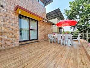 Luxury Room, Multiple Bedrooms, Hill View | Terrace/patio - Mountain Majesty Villa (Mawal)