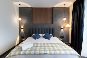 Chambre Deluxe double | Coffre-fort, espace de travail pour ordinateurs portables