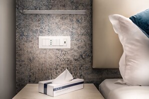 In-room safe, desk, laptop workspace, iron/ironing board - Suite Blue Style (Rome)