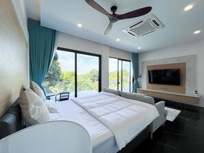 Vila Deluks, patio, pemandangan kebun | 4 kamar tidur dan Wi-Fi gratis