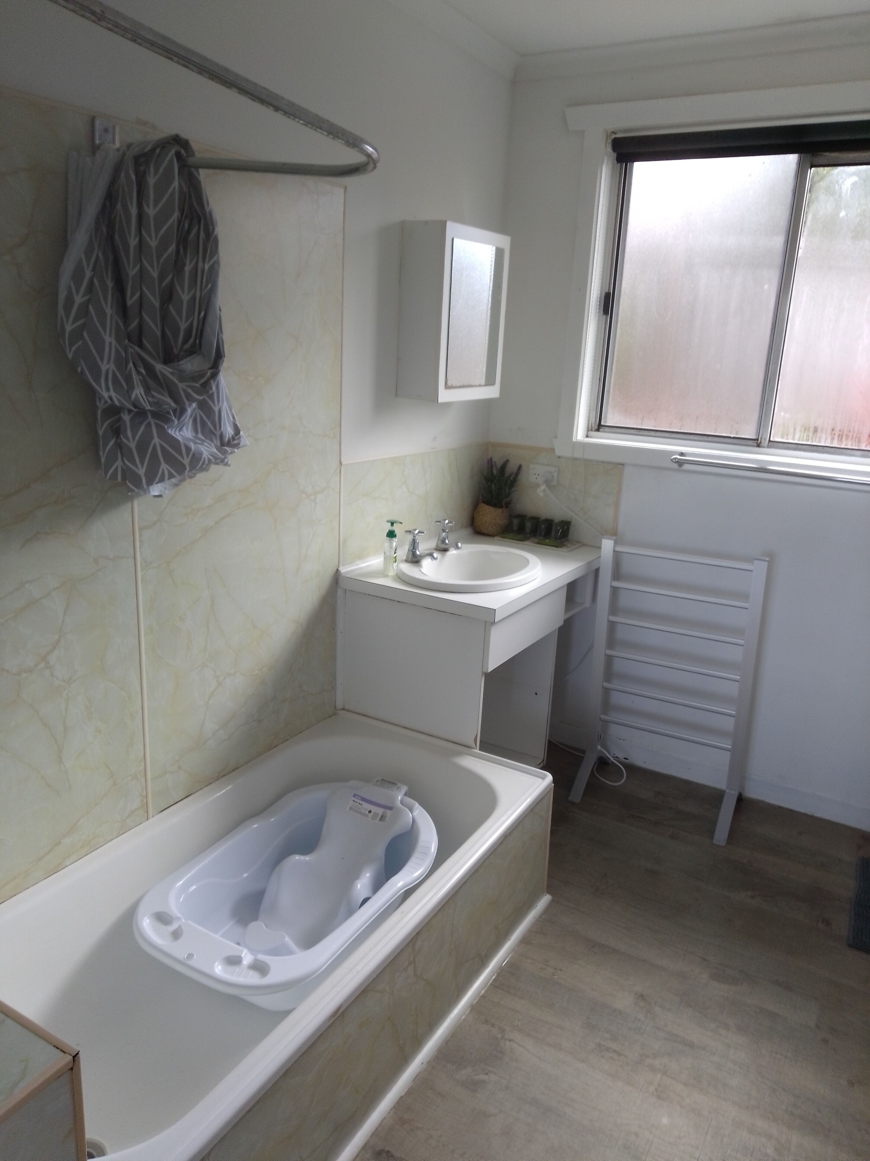 Eco-friendly toiletries, hair dryer, towels, soap